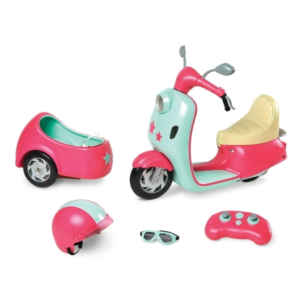 Kids Pink and Mint Toy Scooter Set